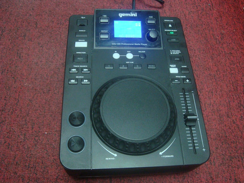 USB, CD, MP3 color negro Reproductor de CD Gemini CDJ-300 