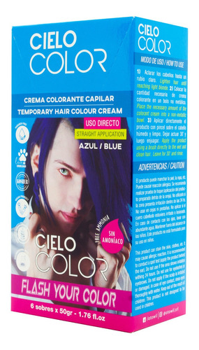 Otowil Cielo Color Tintura Crema Fantasía Vegana Sobre 50gr