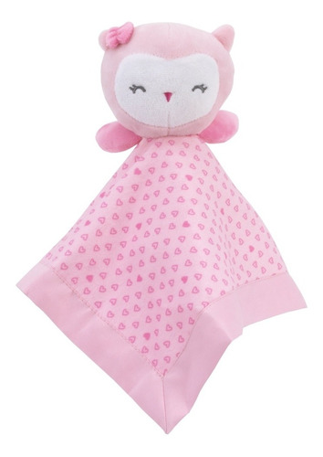 Carters. Mantitas Peluche De Apego. Lechuza Rosa