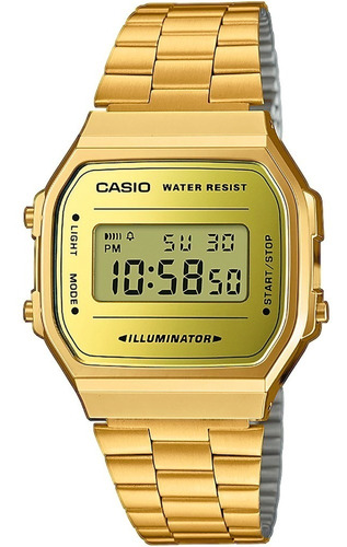 Reloj Casio A168wegm 9d Dorado Digital Unisex 