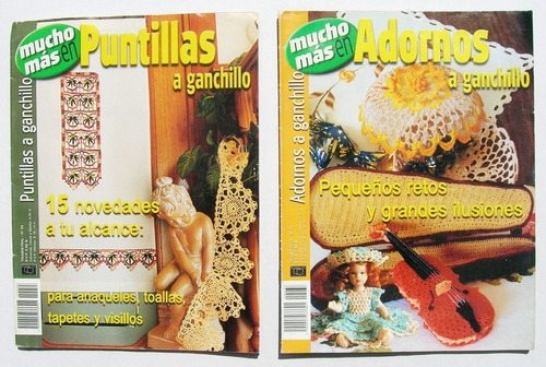 Revista Mucho Mas, Adornos Puntillas A Ganchillo, 2 Revistas