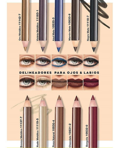 Imagen 1 de 2 de Lapiz Delineador Ojos Labios Colortrend Avon