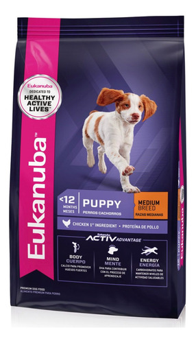 Eukanuba Medium Breed Raza Mediana Cachorro Puppy 15kg Perro