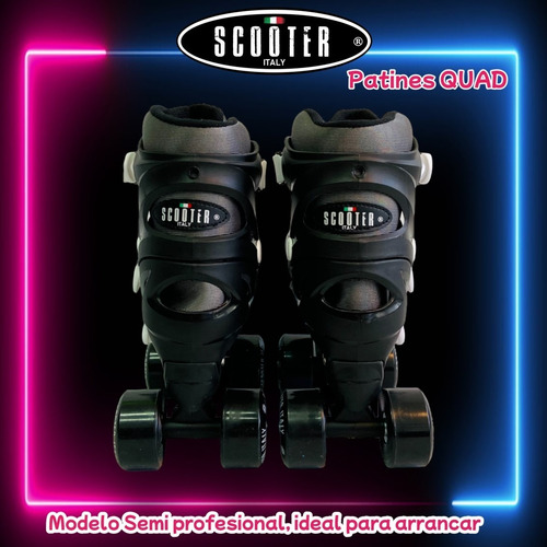 Patines Extensibles Scooter Artistico + Casco + Protecciones