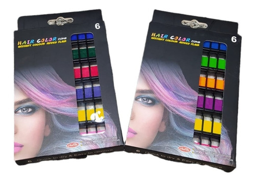 Pintura Para Cabello Temporal Colores