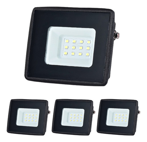 Pack 4 Foco Proyector Reflector Led Smd 10w