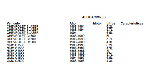 Terminal Direccion Chevrolet C3500 1988-2000 5.7l Gm Parts