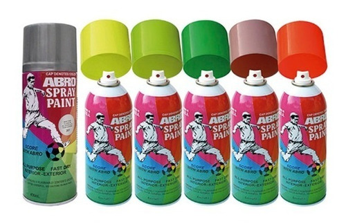 Pintura Spray Aerosol Abro Made In Usa Negro Brillante