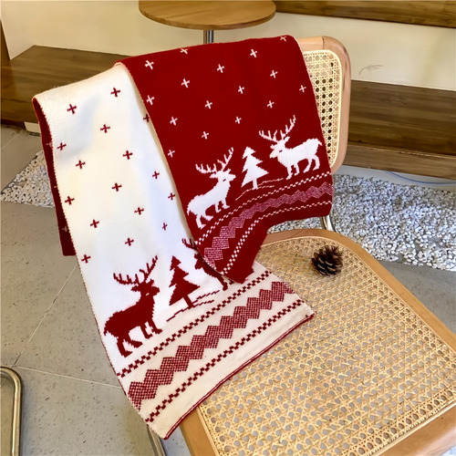 Bufanda Navideña Red Deer Para Mujer