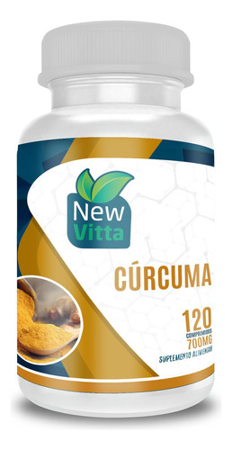 Suplemento Cúrcuma 120 Comprimidos New Vitta