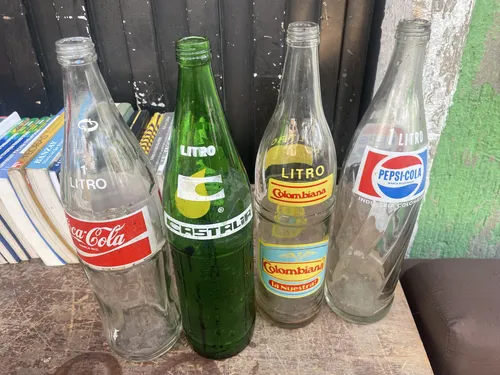 Botella Antigua Gaseosa Pepsi Lux Colombiana Coca Cola (Usado)
