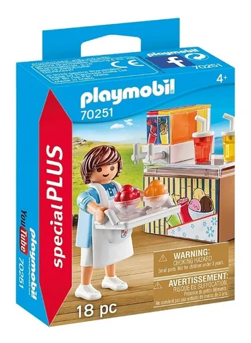 Playmobil 70251 Vendedor De Jugos Y Helados Original