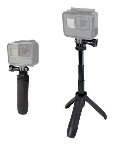 Mini Bastão De Mão Tripé Para Câmeras Gopro Hero Compactas