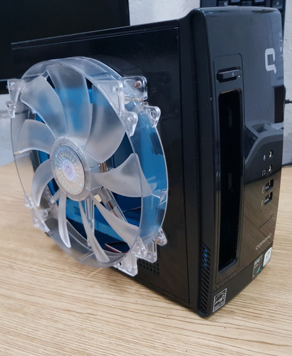 Gabinete Modificado Mini Itx Ventilador 20cm Compaq Modding