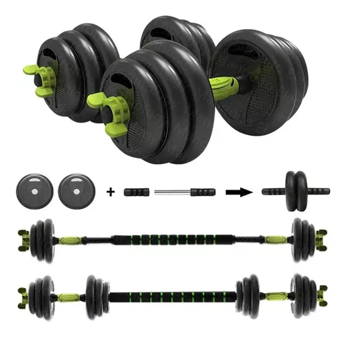 Set De Mancuernas Ajustables Pesas Alta Calidad 40kg Gym