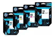 Comprar Kit De Tintas Original Hp 10 Negro + 3 Tintas 82 69ml C\u002Fm\u002Fy