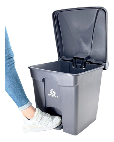 Bote De Basura Industrial Con Pedal 30 Litros Vencort