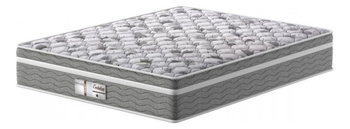 Colchão King Molas Ensacadas Probel 193cm X 203cm X 32cm Cor Cinza