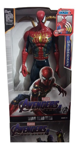 Muñeco Spiderman Avengers 30cm / Sonido.