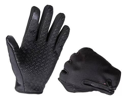 Guantes Térmico Moto Bicicleta Montaña Touch Con Cierre  