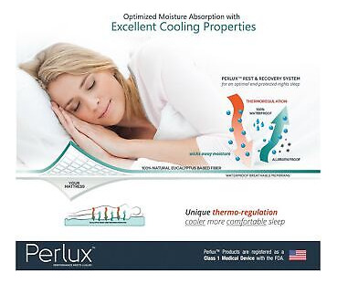Perlux Twin Size Tencel 100% Waterproof Mattress Protect Ssb