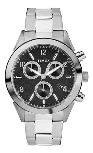 Timex Mens Chronograph Quartz Watch With Leather Str