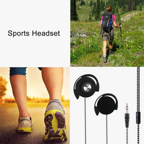 Auriculares Deportivos Con Gancho De Oreja Con Cable Para Ju