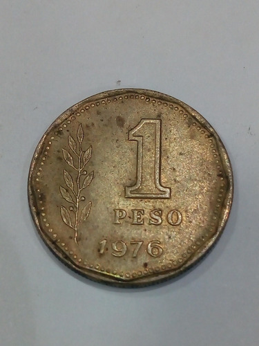 Moneda 1 Peso Argentino Año 1976