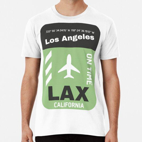 Remera Aeropuerto Lax Lucky Green Travel Estados Unidos Algo