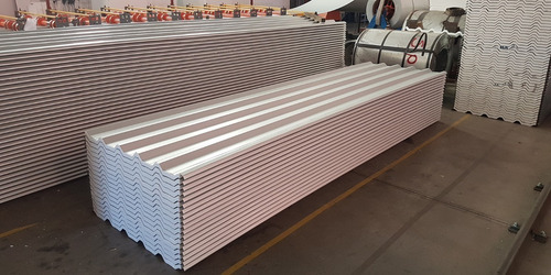 Telha Sanduiche De Zinco Galvanizada Limeira Branco