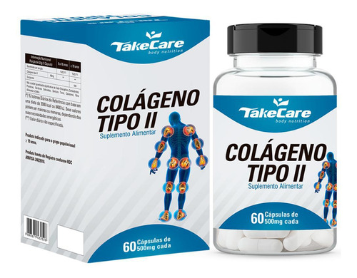 Colágeno Tipo 2 60 Cápsulas 1 Cápsula Ao Dia - Take Care