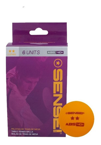 Pelotas Ping Pong Sensei 2 Estrellas Caja 6 U. Original
