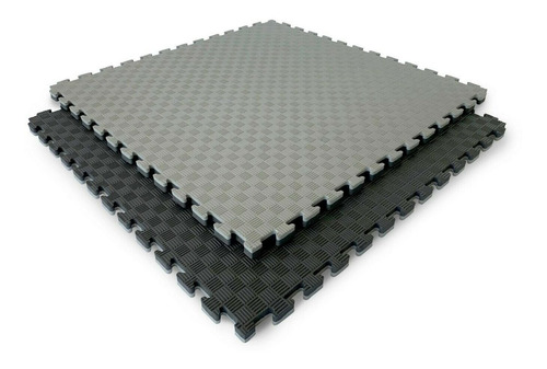 Tatami Goma Eva Grueso 105 X 105 X 2,5cm Negro Gris