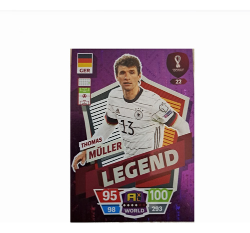 Carta Adrenalyn Thomas Muller Qatar 2022