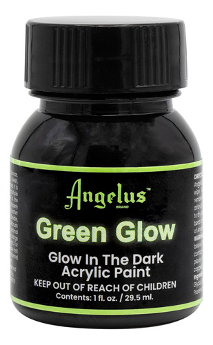 Pinturas Angelus Verde Neón Brillante De 1 Oz No Tóxica