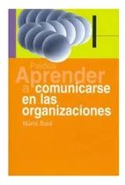 Comprar Libro Aprender A Comunicarse En Las Organizaciones (aprender