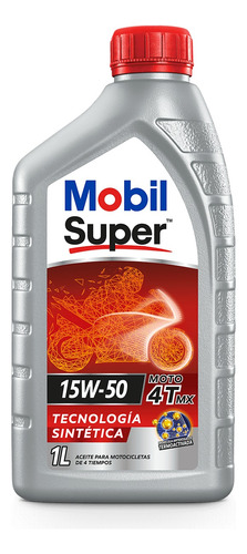 Lubricante Mobil Super Moto 4t Mx 15w50 - 3 Cuartos