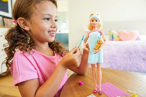 Imagen 6 de 7 de Barbie Día De Spa Con Accesorios Articulada Original Mattel
