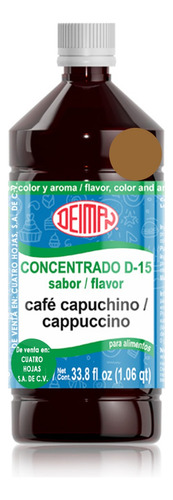 Concentrado Saborizante Café Capuchino D-15 Deiman 1 L.