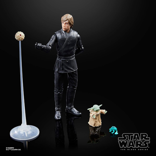 Muñeco 15 Luke skywalker & grogu Star Wars the Black hasbro