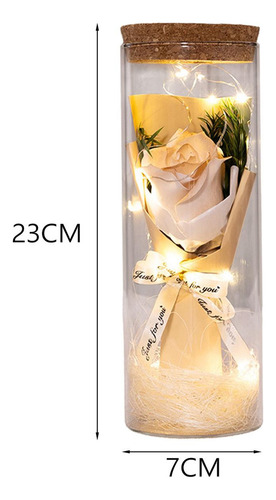 Flor De Rosa En Cristal, Regalo De Flor De Rosa Estilo C