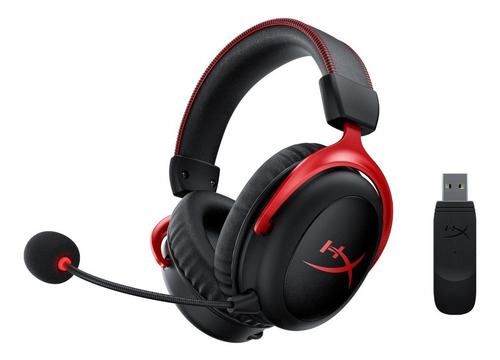 Imagen 2 de 10 de Auricular Gamer Hyperx Cloud 2 Gun Metal Red 7.1 Pc Ps4