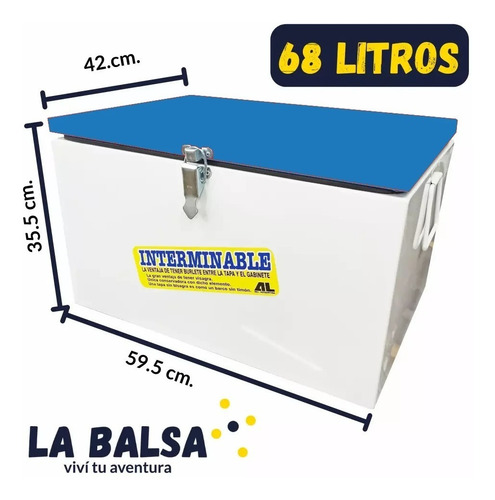 Imagen 2 de 6 de Conservadora Chapa C-2 (68 Litros) (proai)