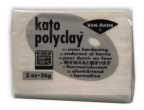 Arcilla Polimérica Van Aken Kato Polyclay 56 G Color Perla (Pearl)