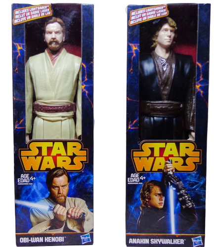 Obi Wan Kenobi & Anakin Skywalker-12 Pulgadas - 2 Pack- C-19