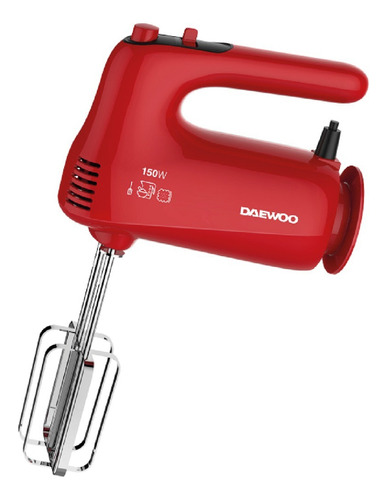 Batidora De Mano Daewoo Hm505red 150w Color Rojo Frecuencia 50 Hz