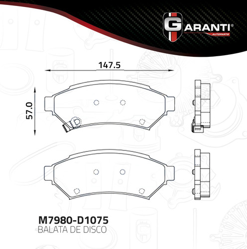 Jgo Balatas Delanteras Disco Pontiac Grand Prix 2005-2008