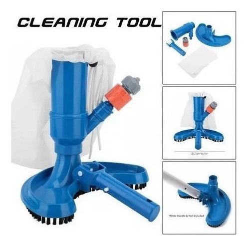 Aspiradora Para Piscina Con Cepillo De Limpieza, Unidad De Color 5 En 1