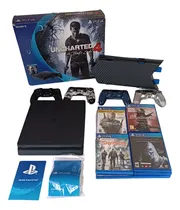 Comprar Play Station 4 Slim 500gb +4 Controles +11 Juegos Como Nuevo