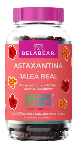 Astaxantina Y Jalea Real 100 Gom Sin Azúcar Jamaica Belabear
